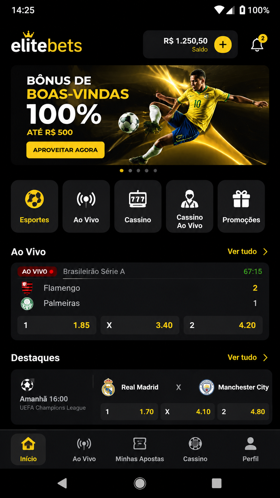 elitebets screenshot
