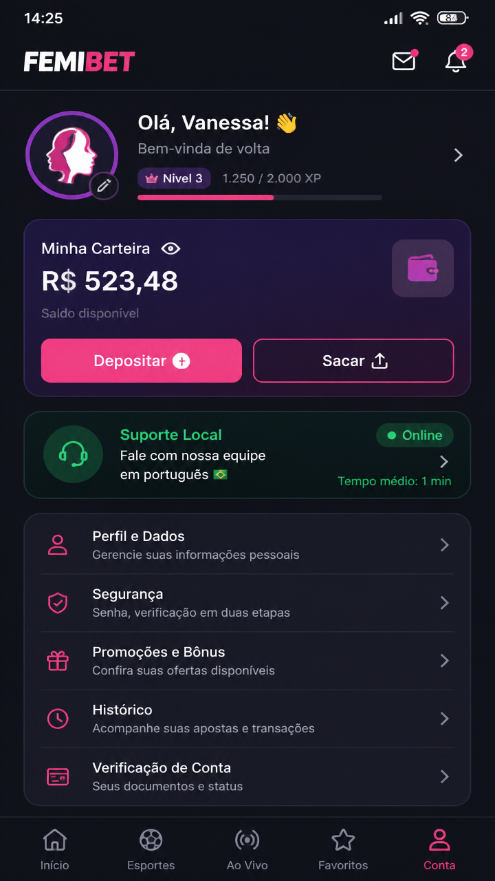 Femibet screenshot
