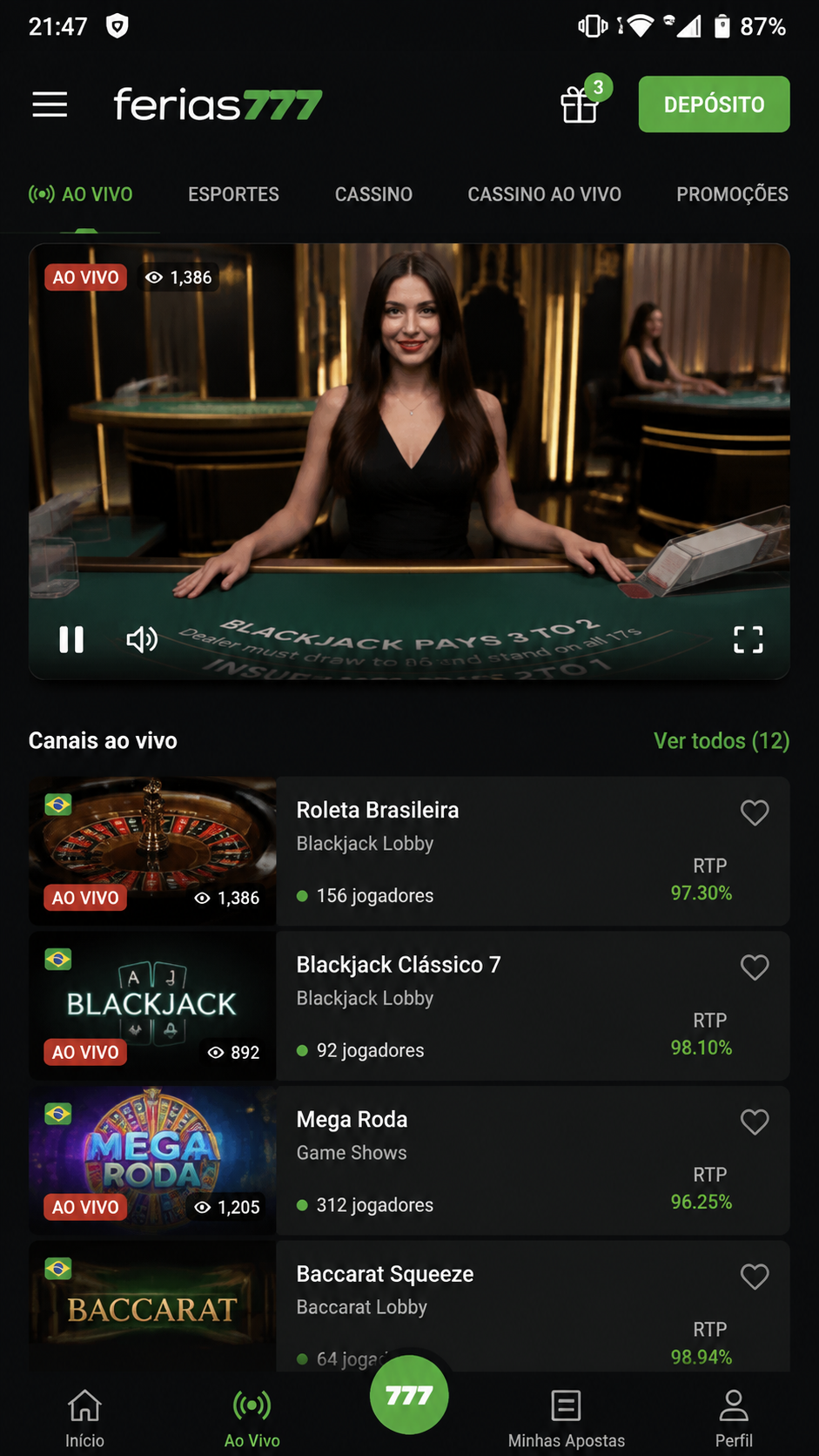 ferias777 screenshot