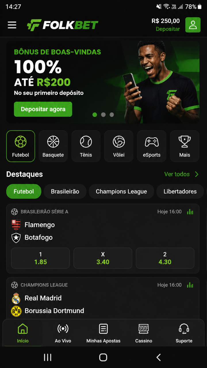 Folkbet screenshot