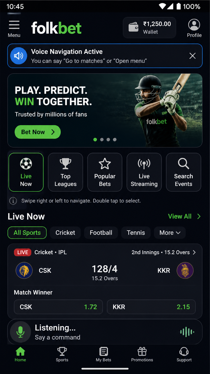 Folkbet screenshot