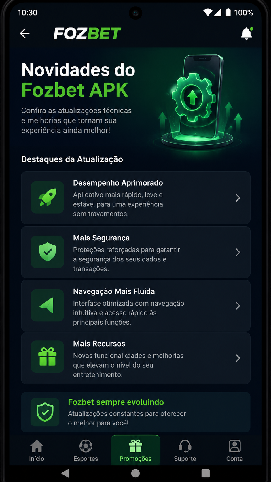 Fozbet screenshot