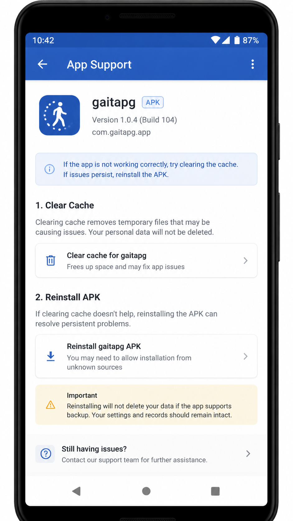 gaitapg screenshot
