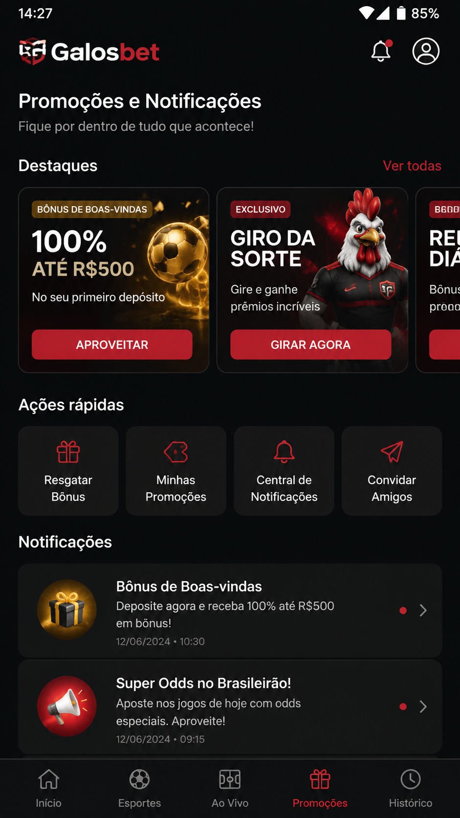 Galosbet screenshot
