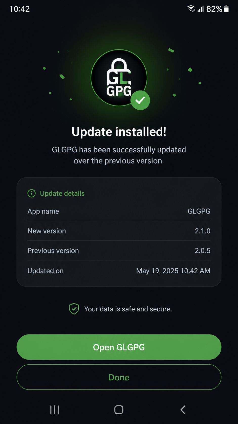 GLGPG screenshot