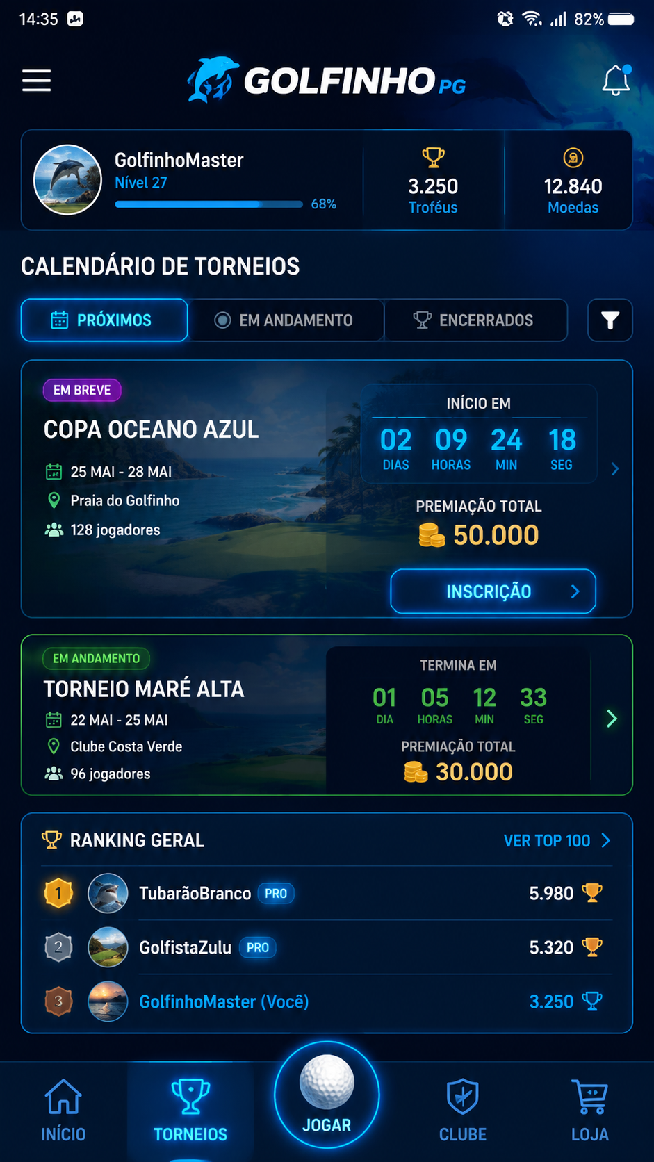 GolfinhoPG screenshot