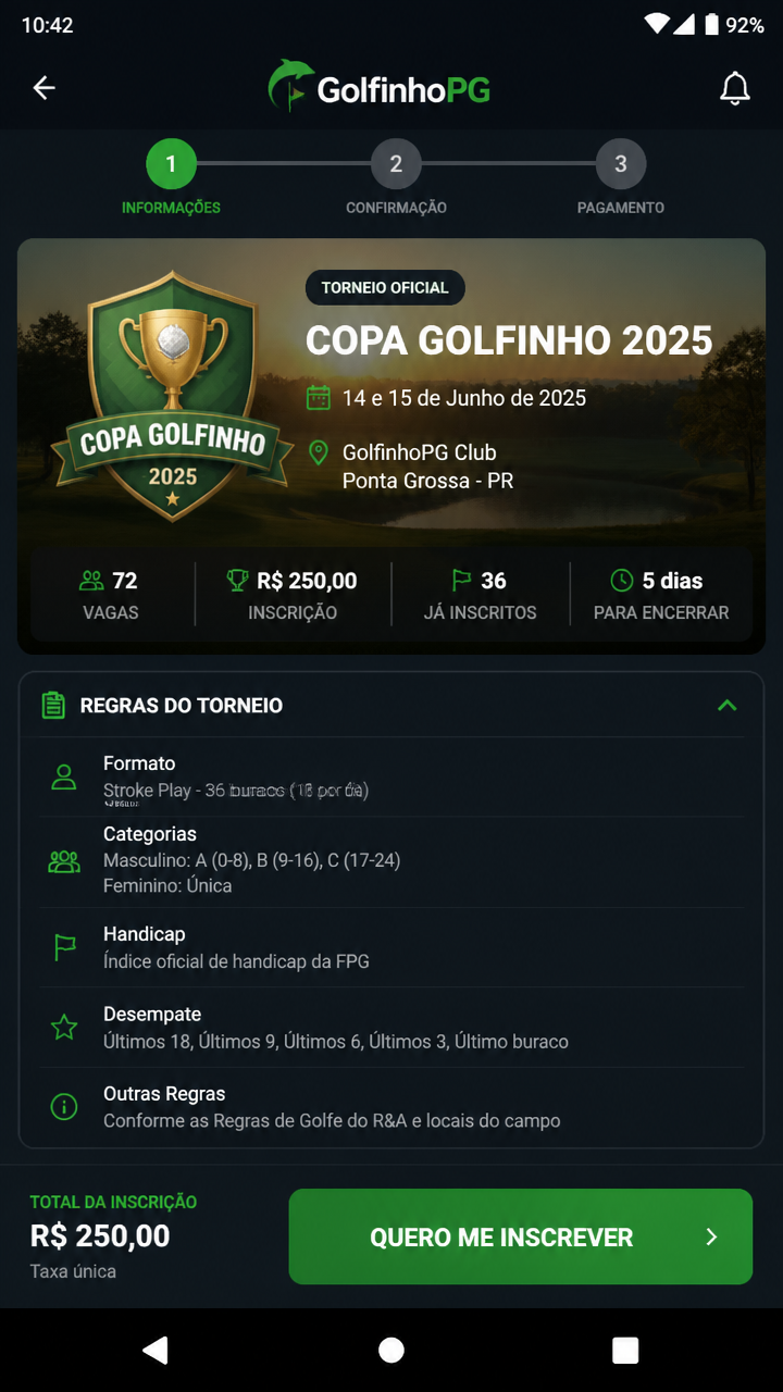 GolfinhoPG screenshot