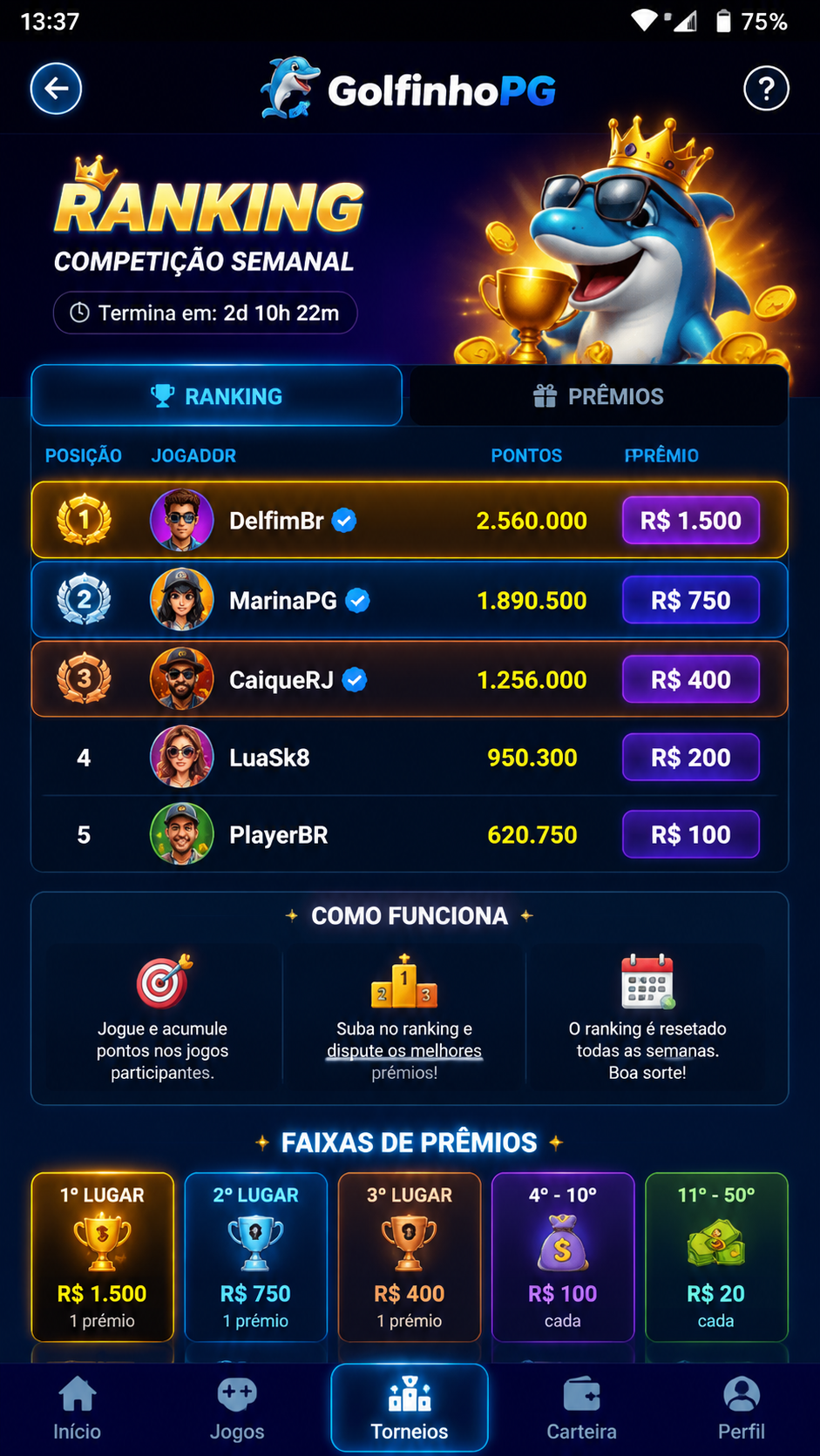 GolfinhoPG screenshot