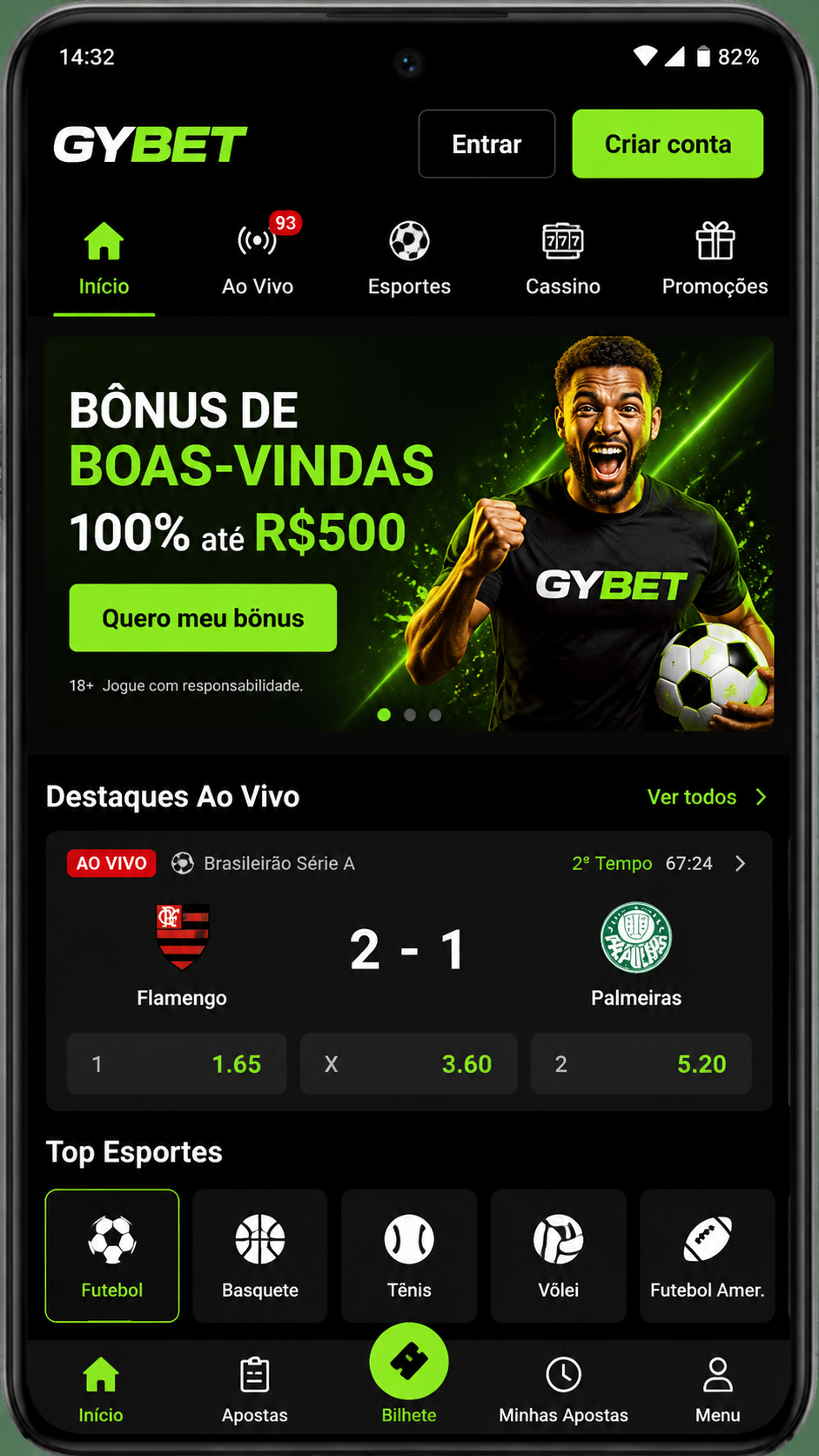 Gybet screenshot