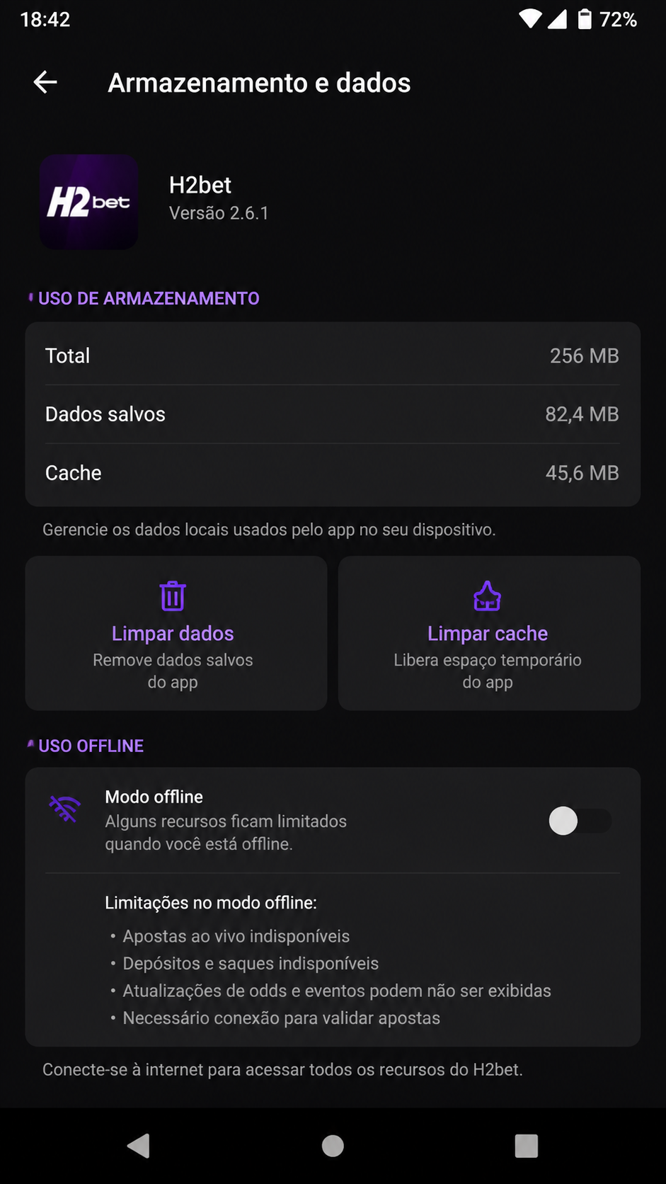h2bet screenshot