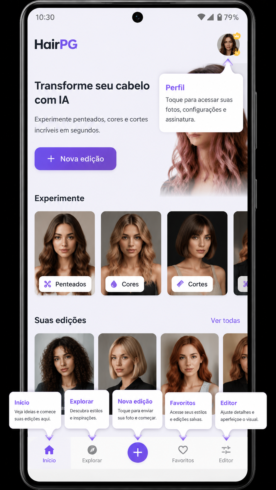 HairPG screenshot