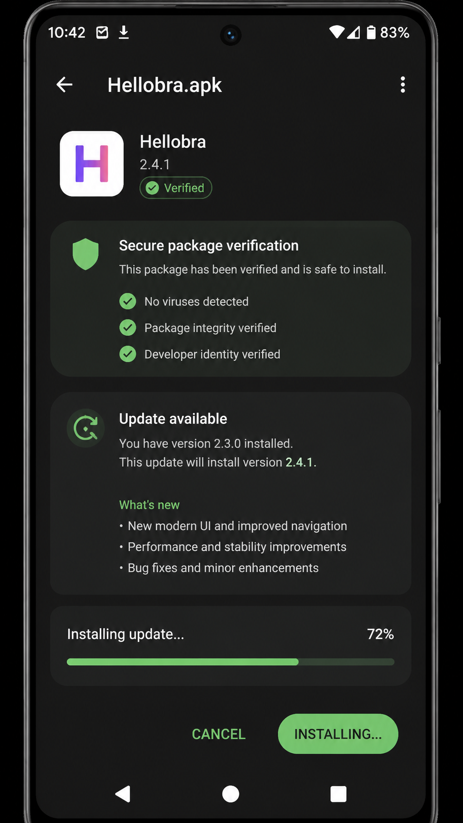 Hellobra screenshot