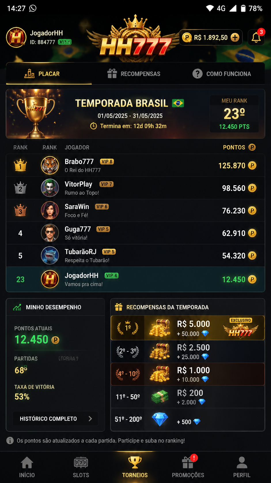 HH777 screenshot