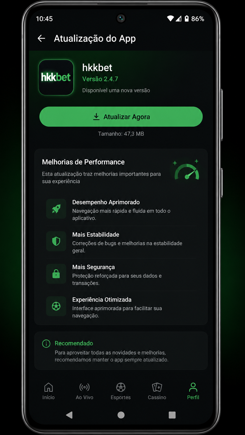 hkkbet screenshot