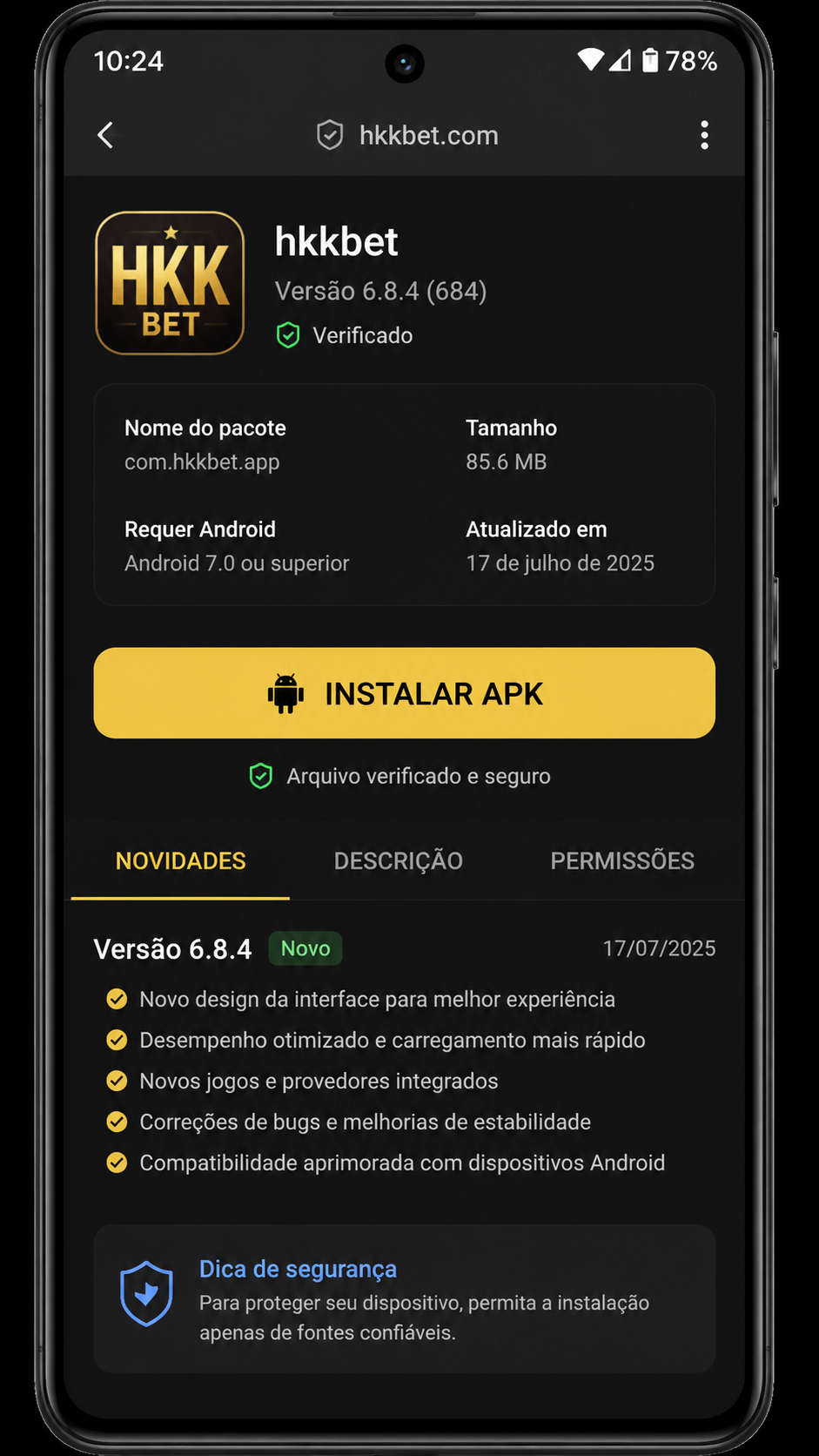 hkkbet screenshot