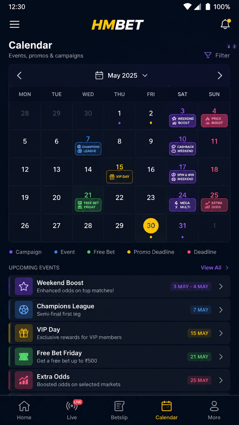 hmbet screenshot