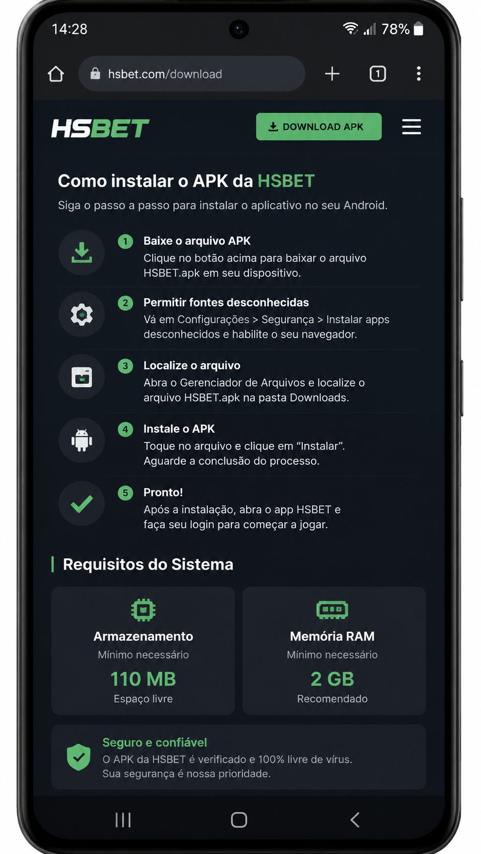 hsbet screenshot