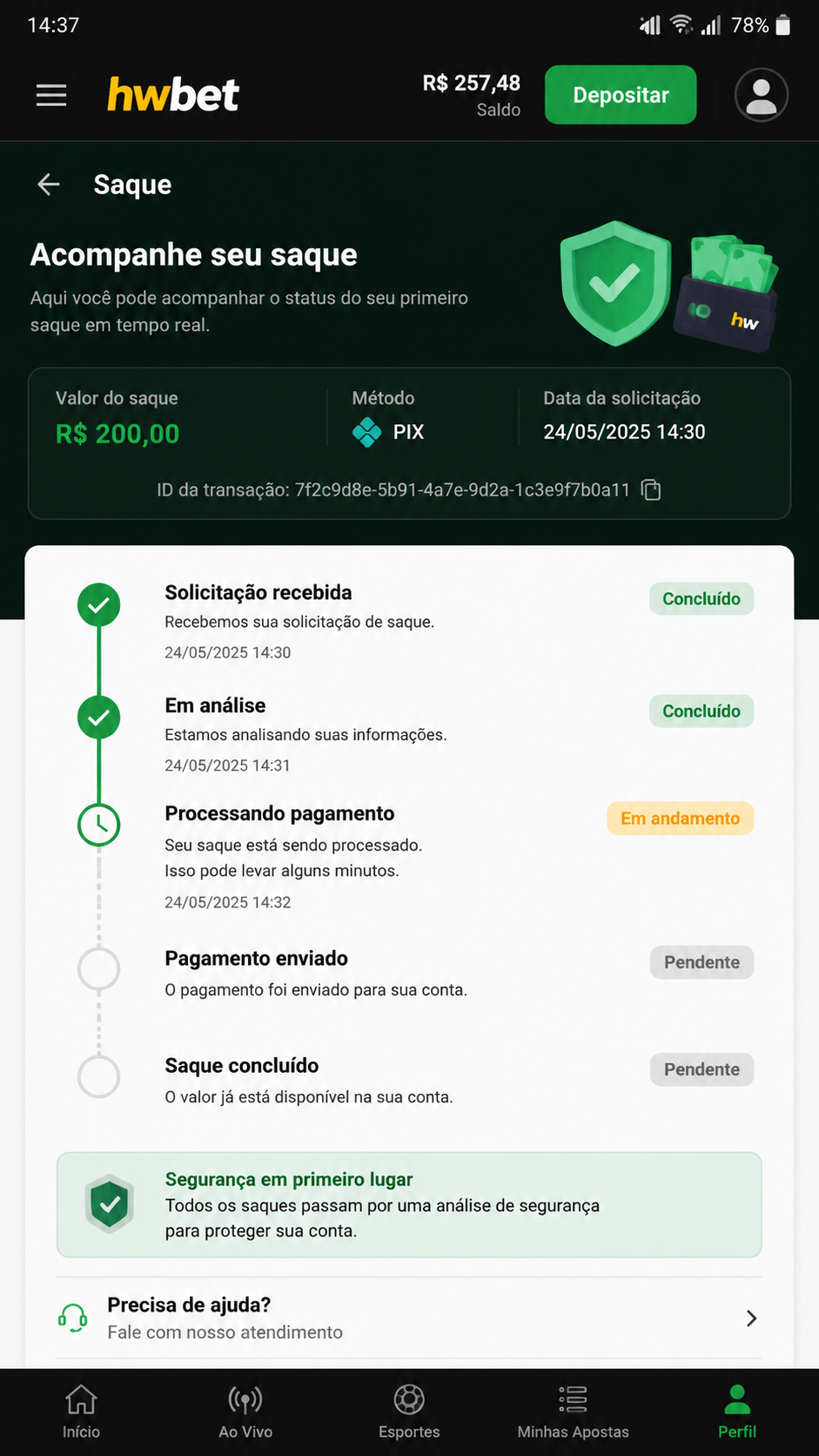 hwbet screenshot