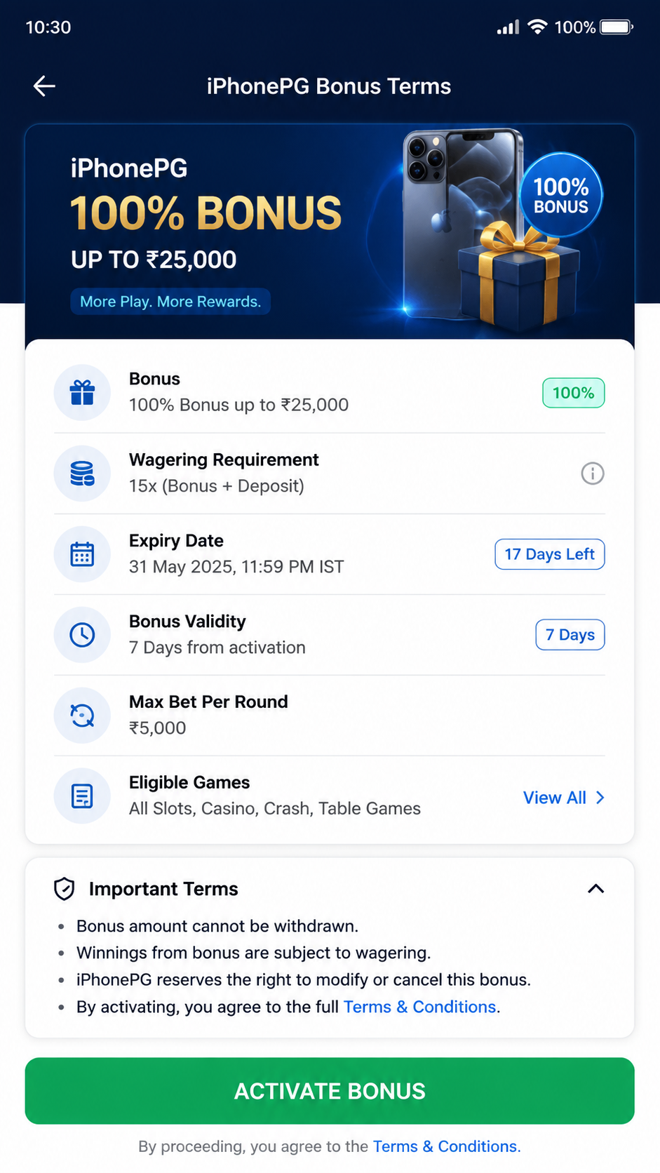 iphonepg screenshot