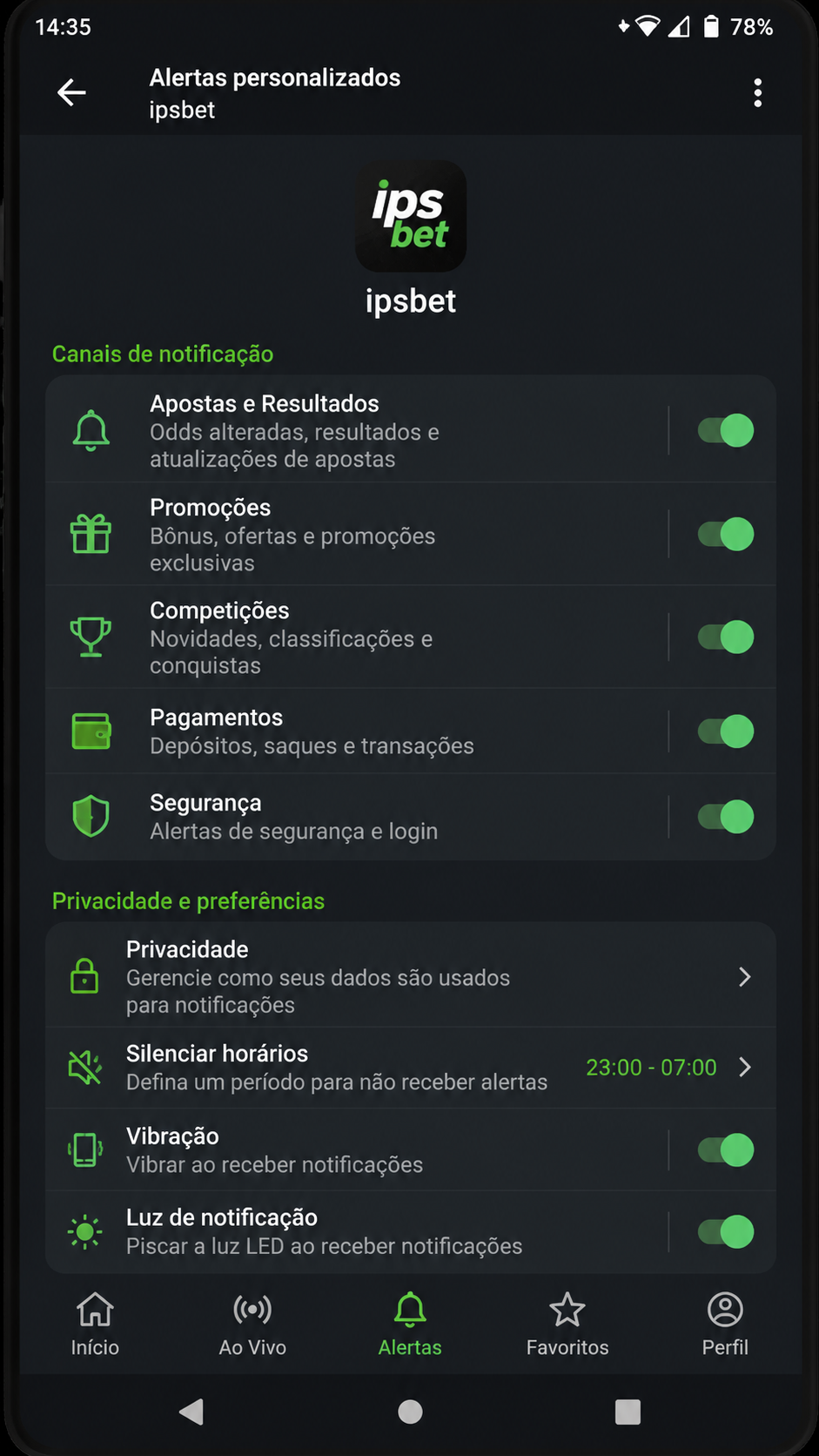 ipsbet screenshot
