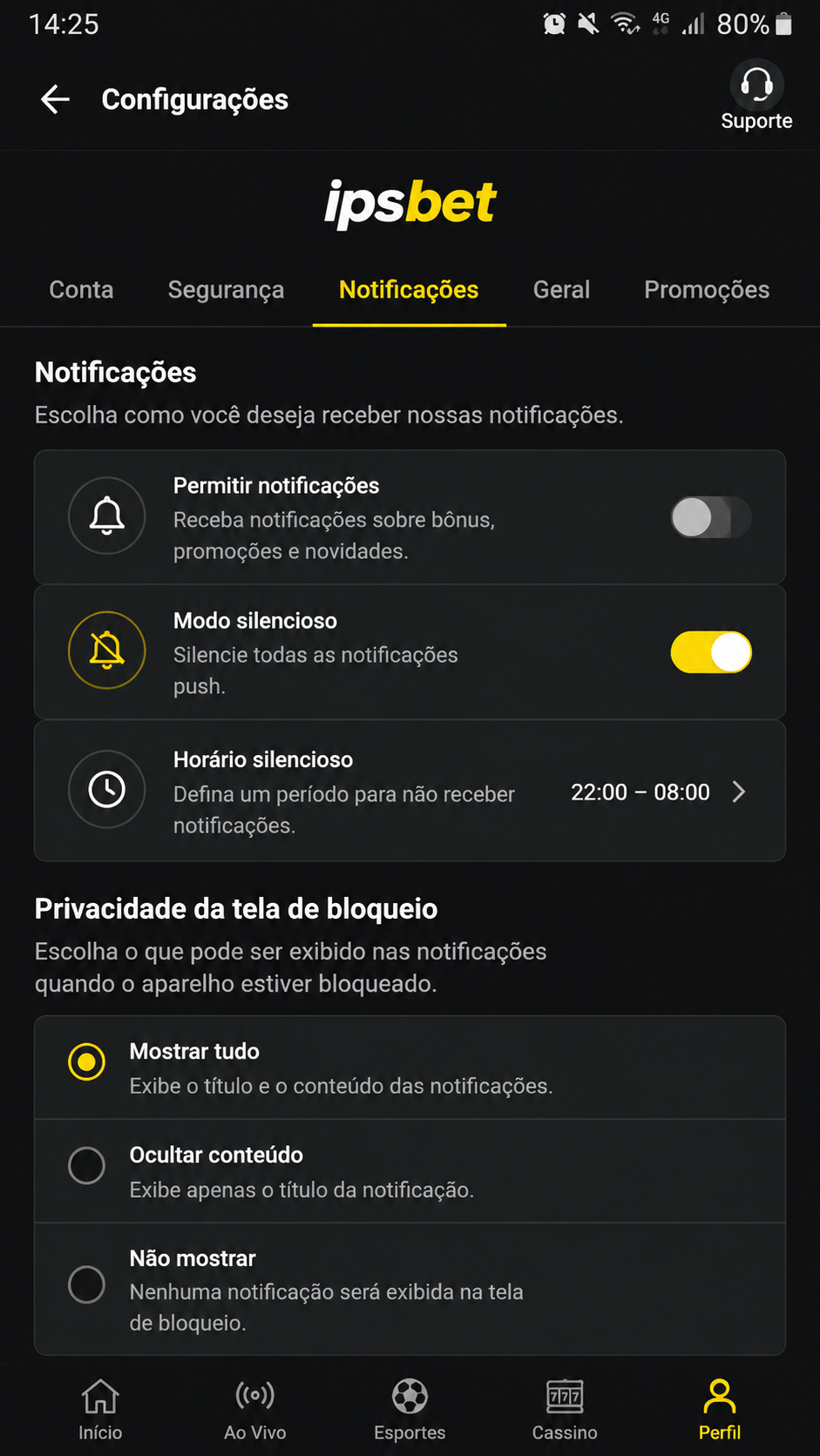 ipsbet screenshot
