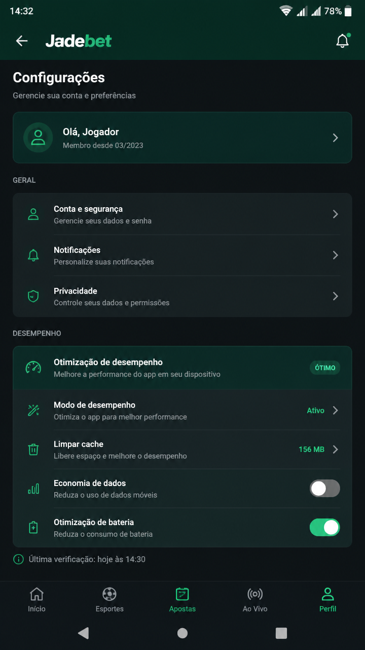 Jadebet screenshot