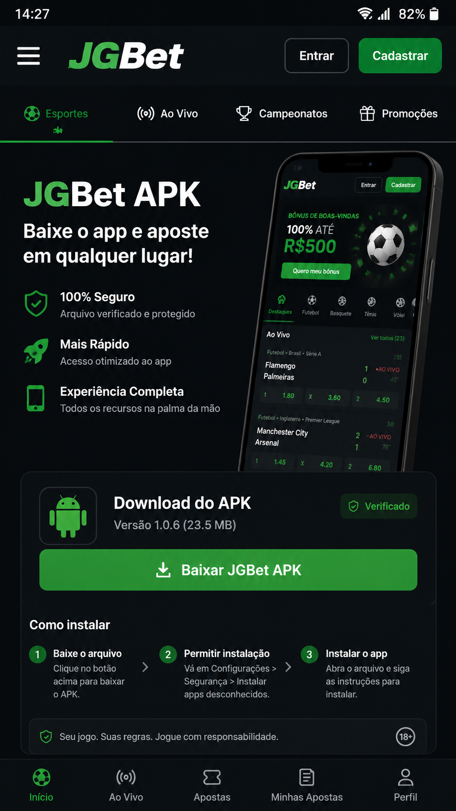 JGBet screenshot