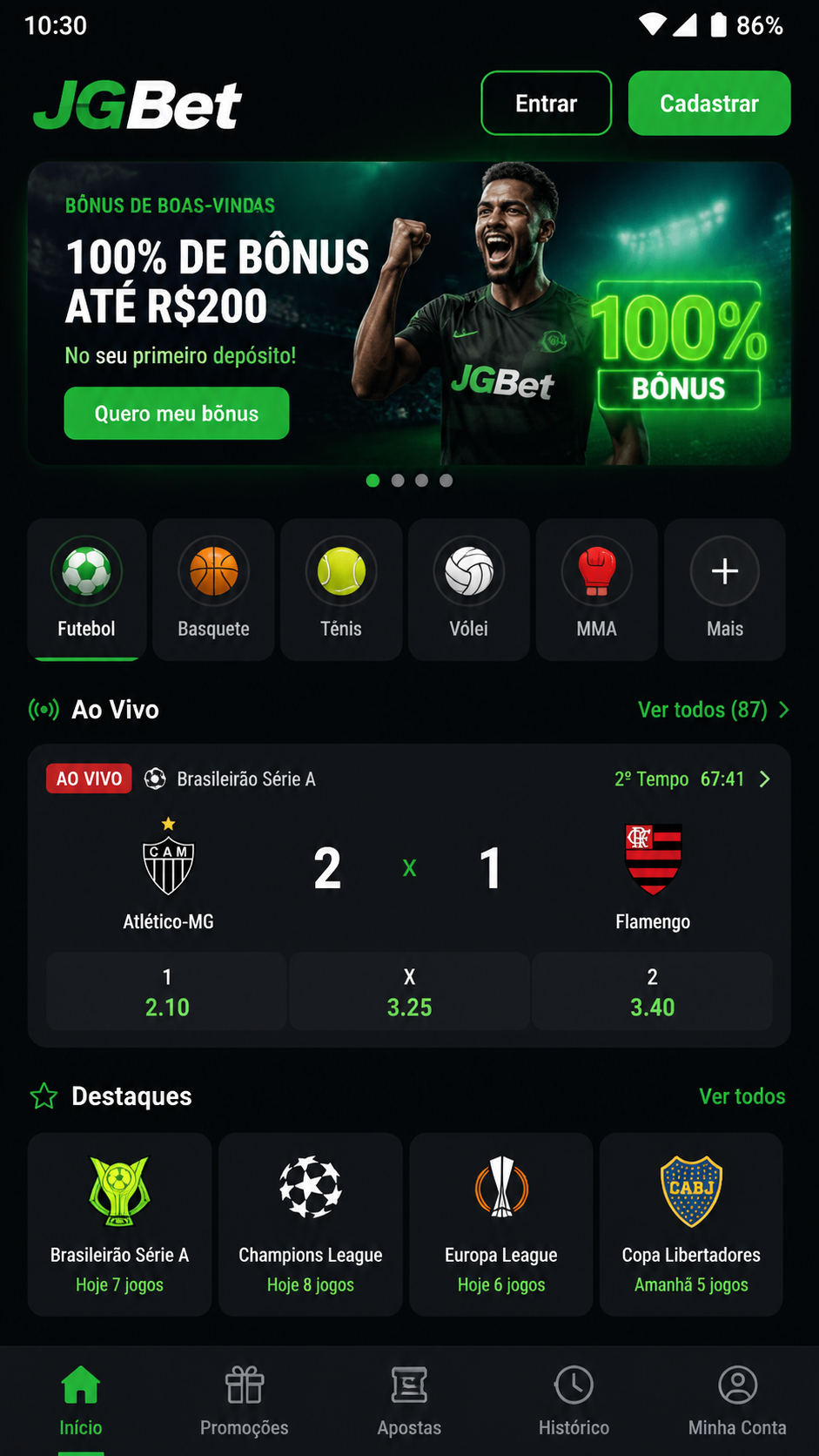 JGBet screenshot