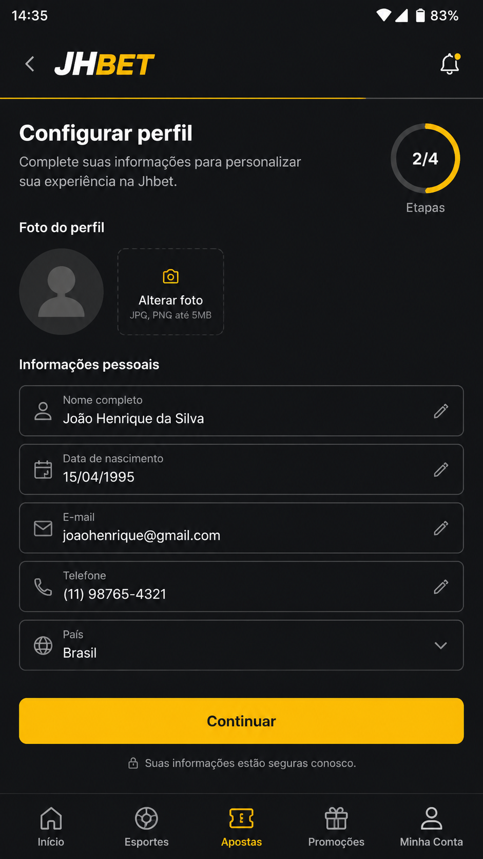 Jhbet screenshot