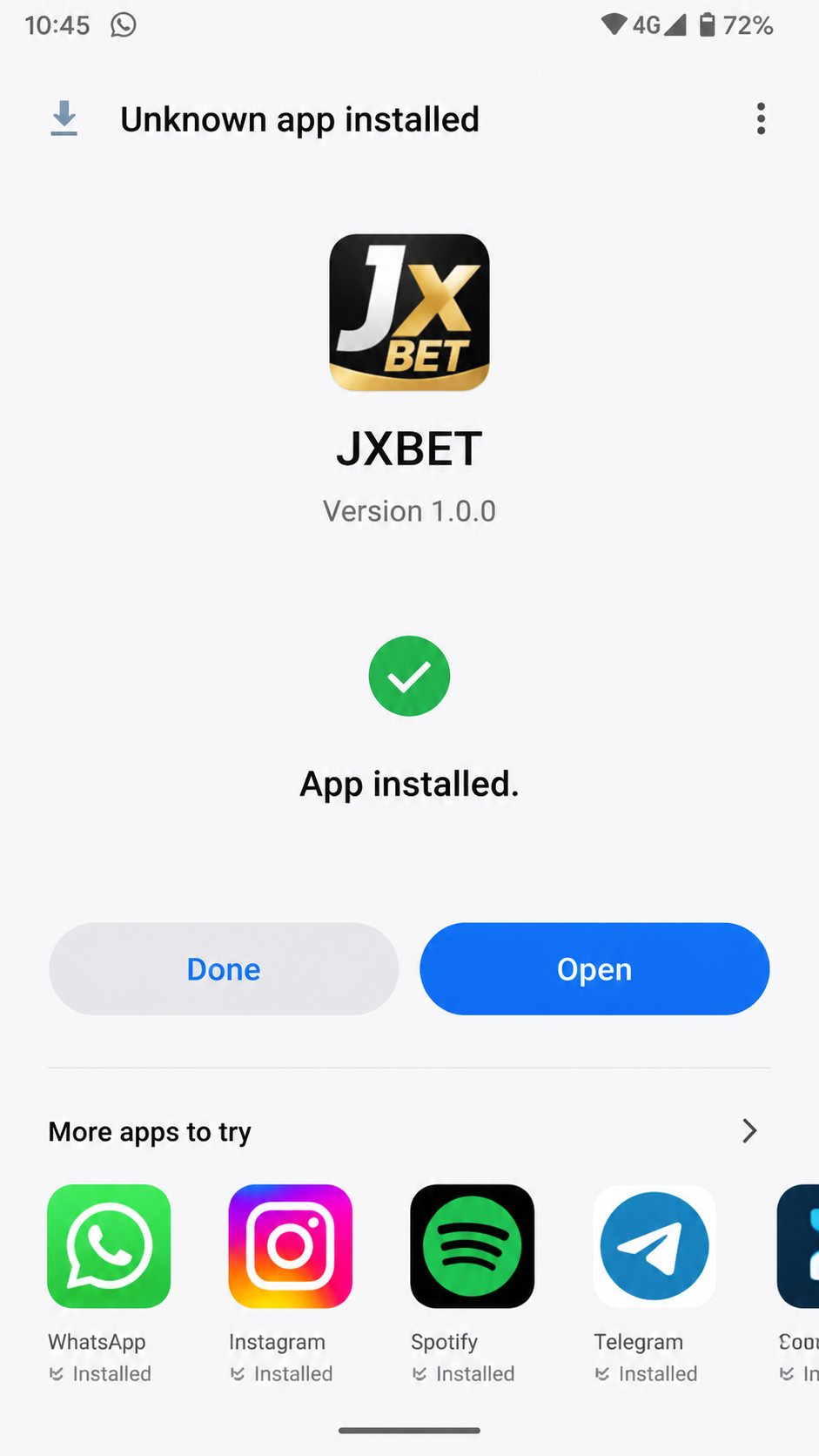 jxbet screenshot