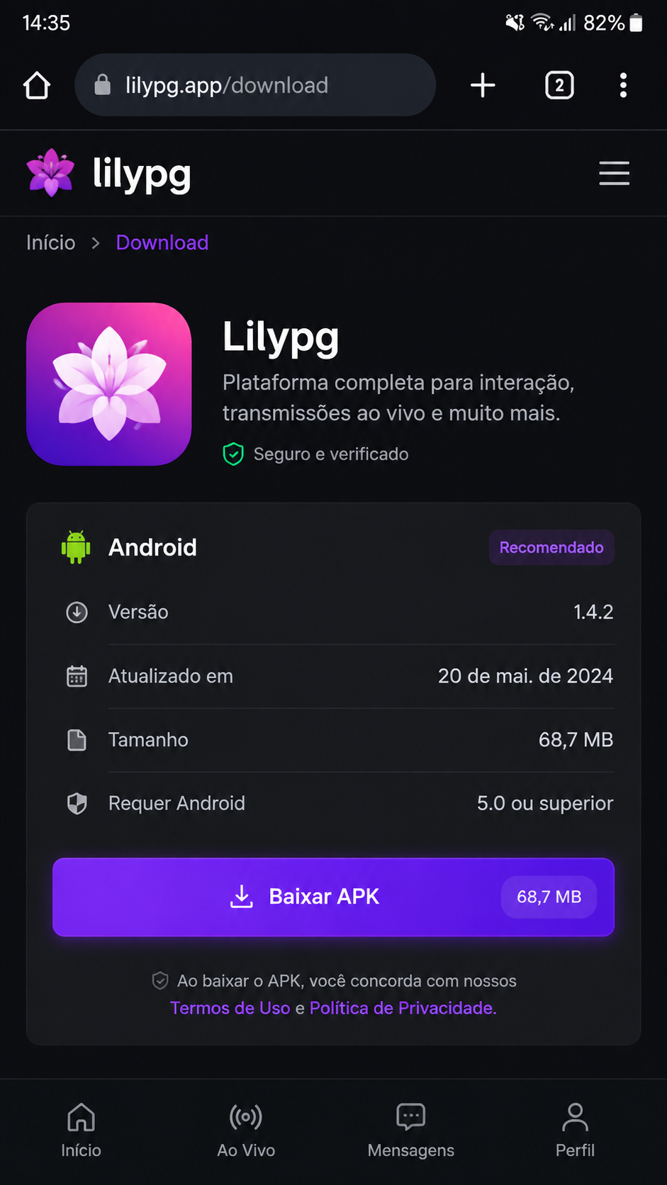 lilypg screenshot