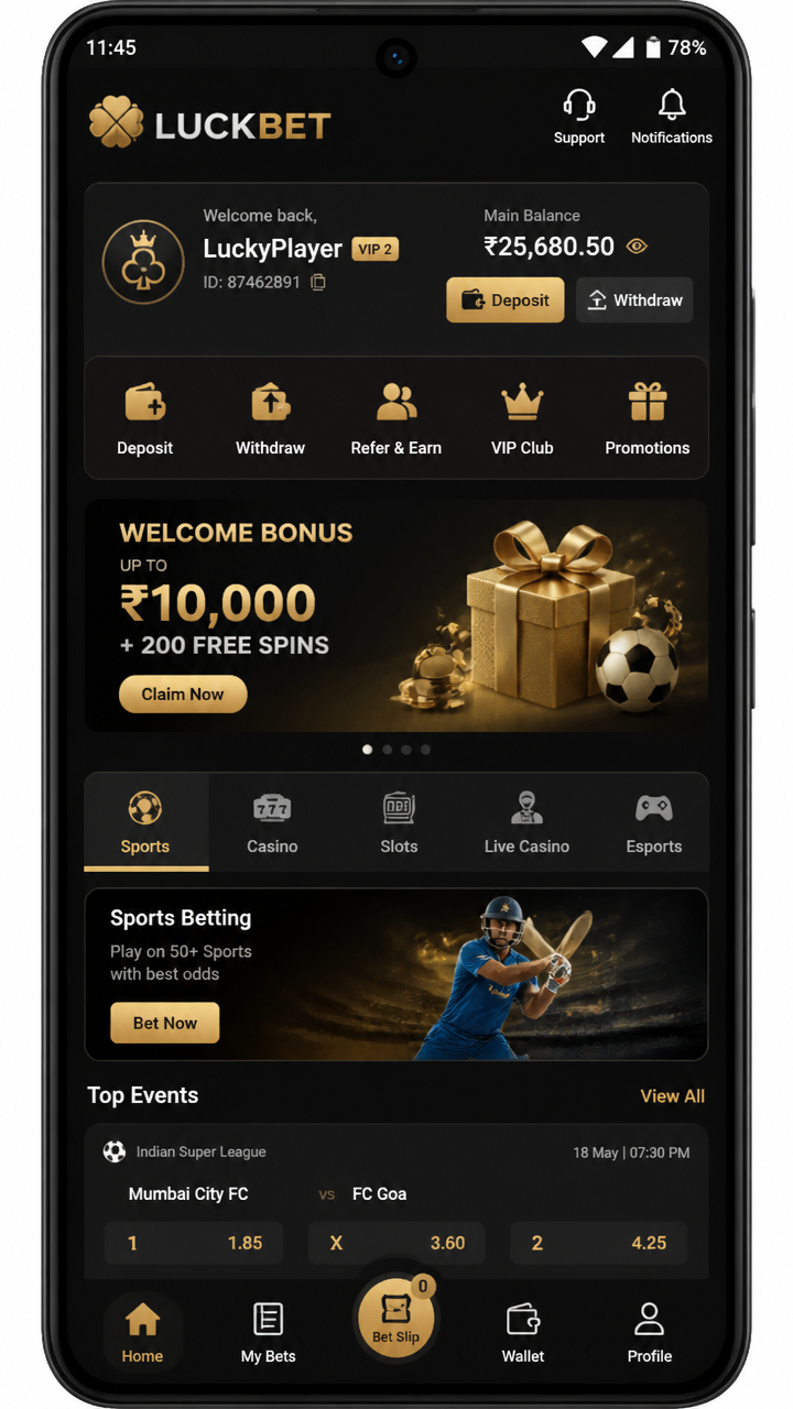 Luckbet screenshot