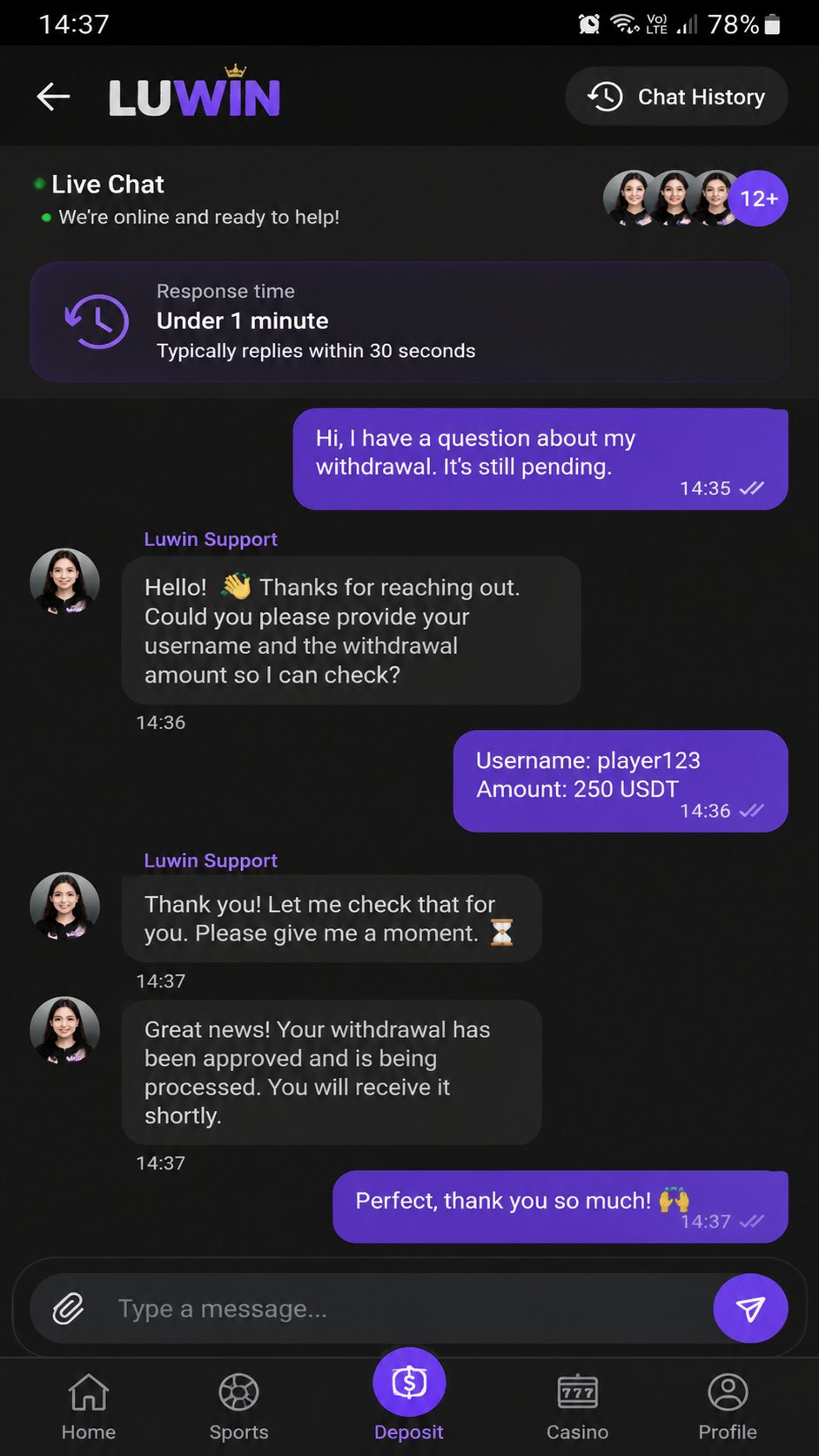 Luwin screenshot