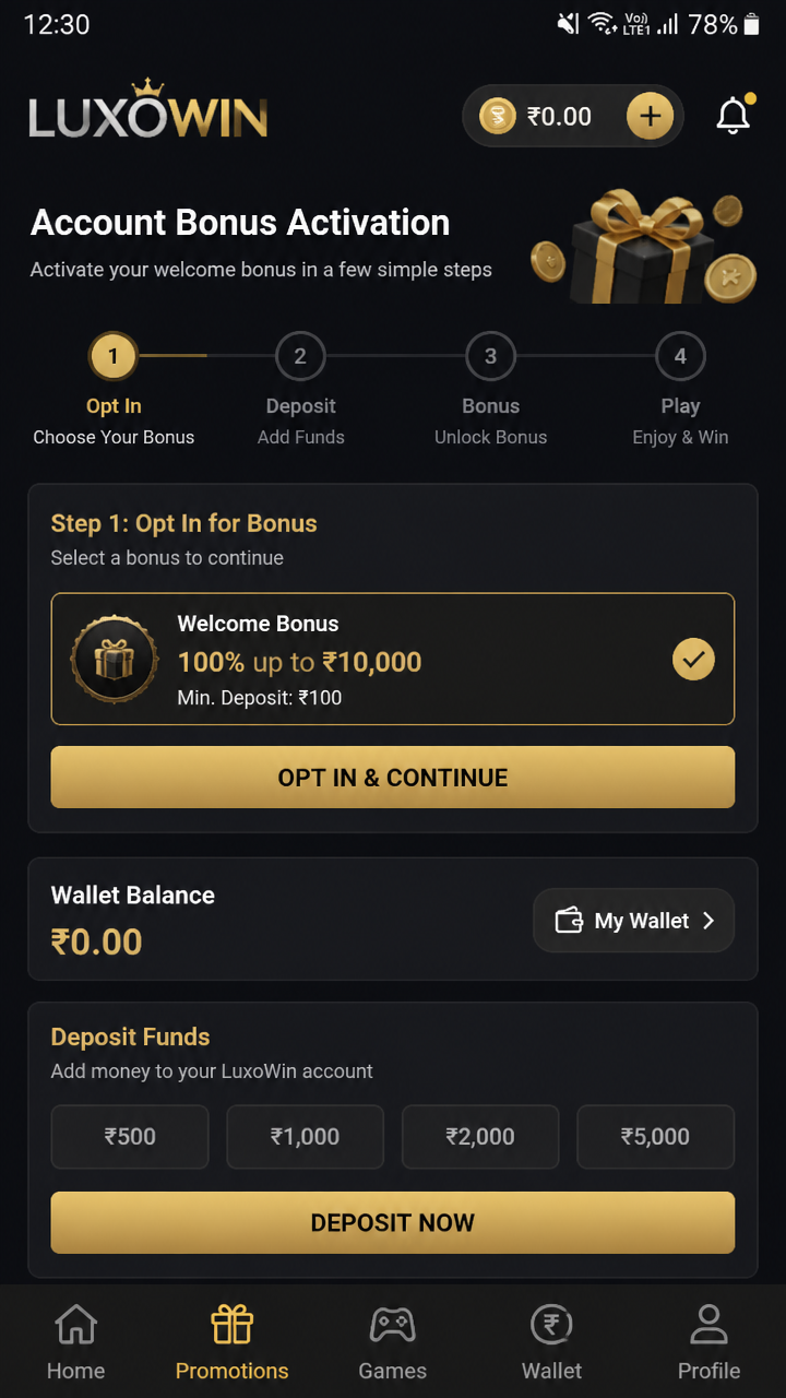 Luxowin screenshot