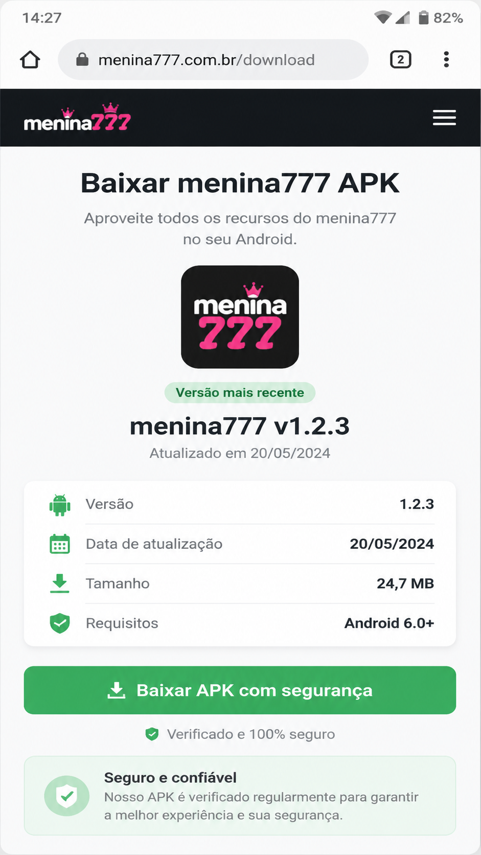 menina777 screenshot