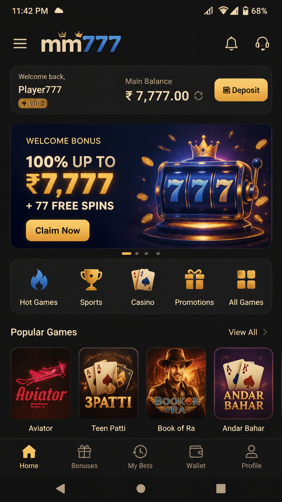 mm777 screenshot