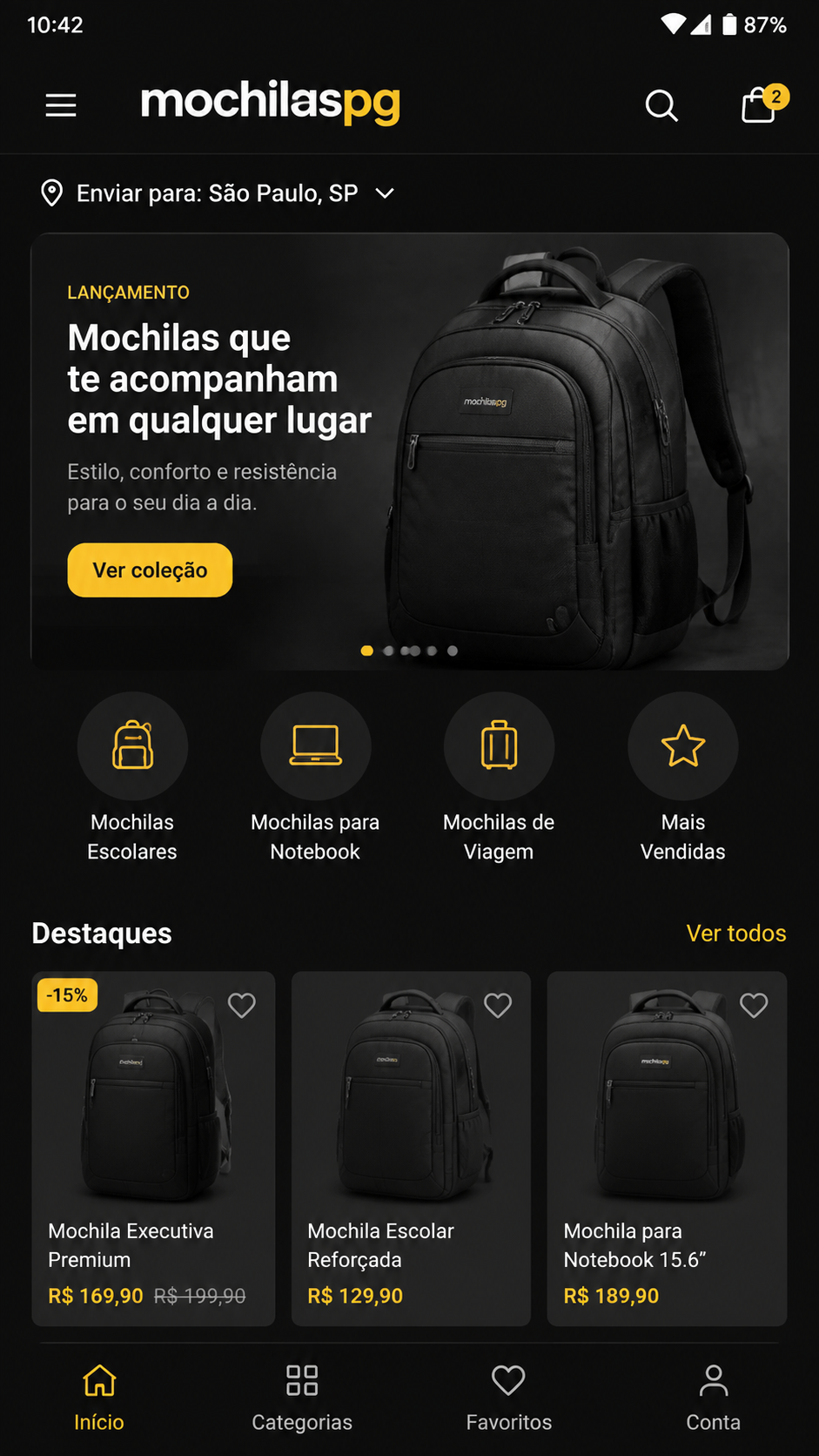 mochilaspg screenshot