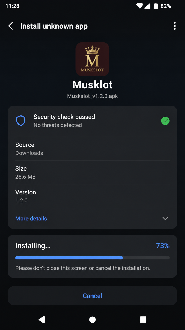 Muskslot screenshot