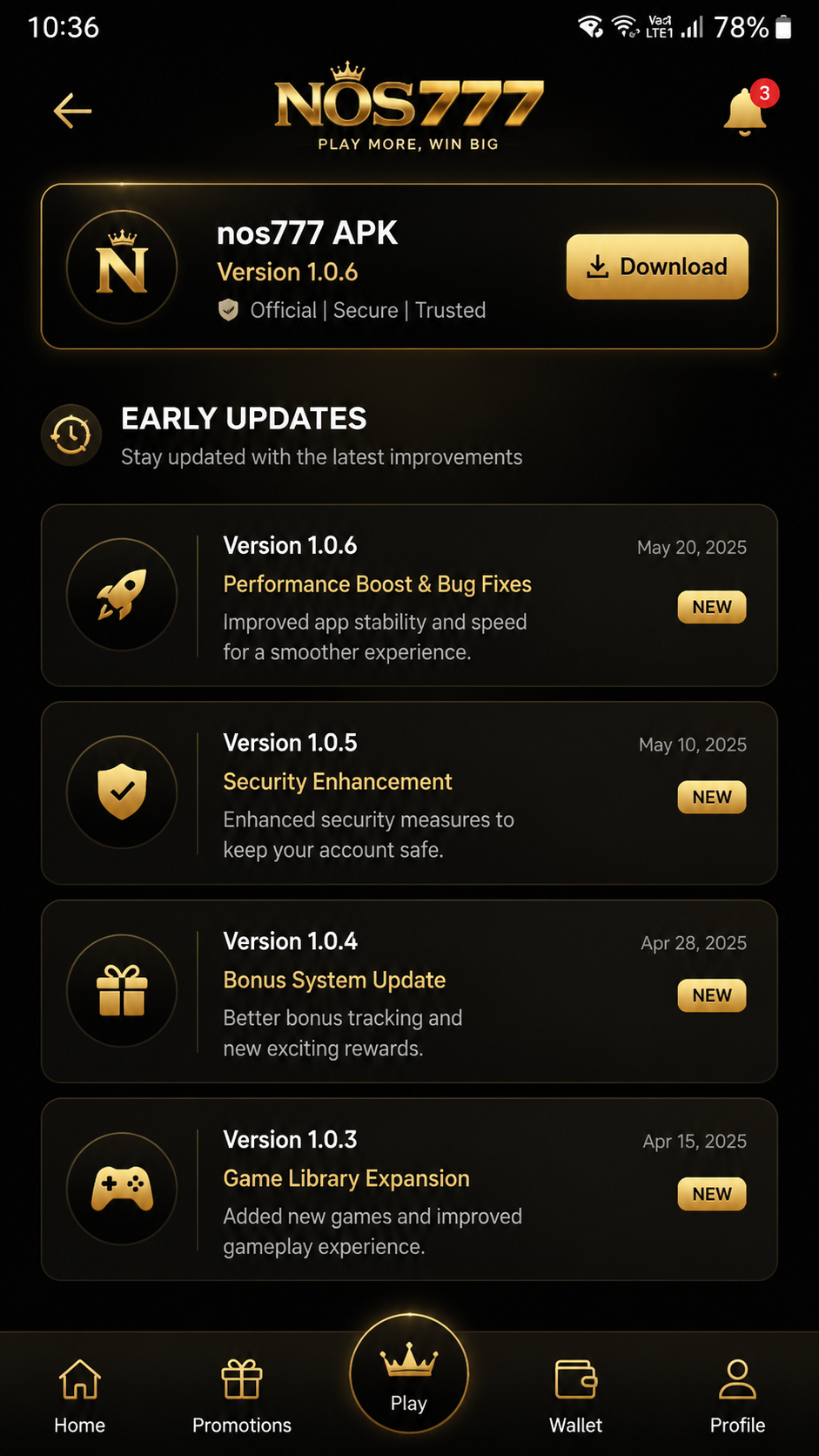 nos777 screenshot