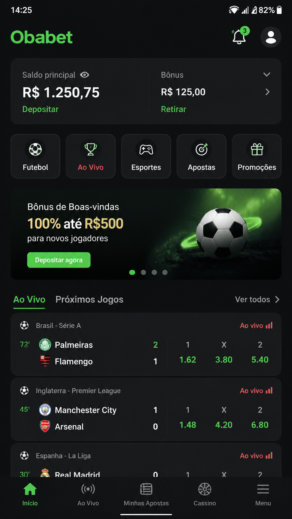 Obabet screenshot