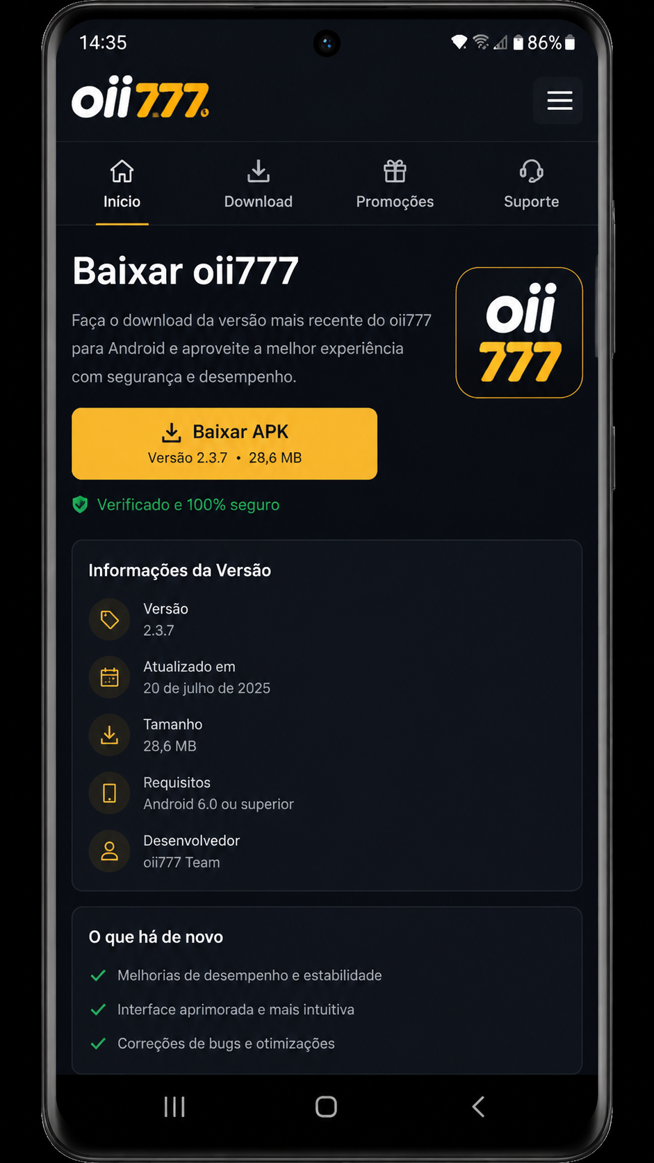 oii777 screenshot