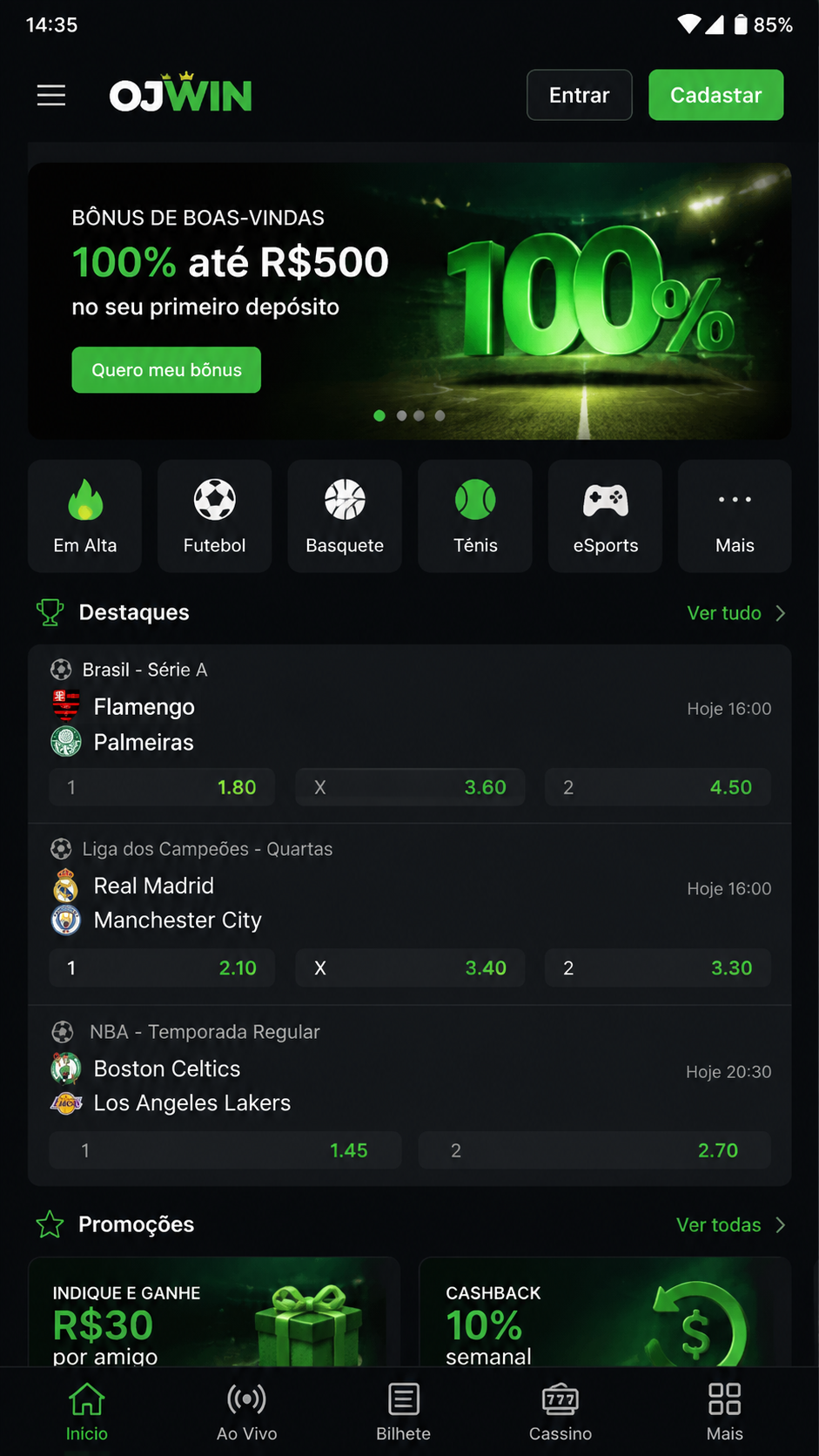 Ojwin screenshot