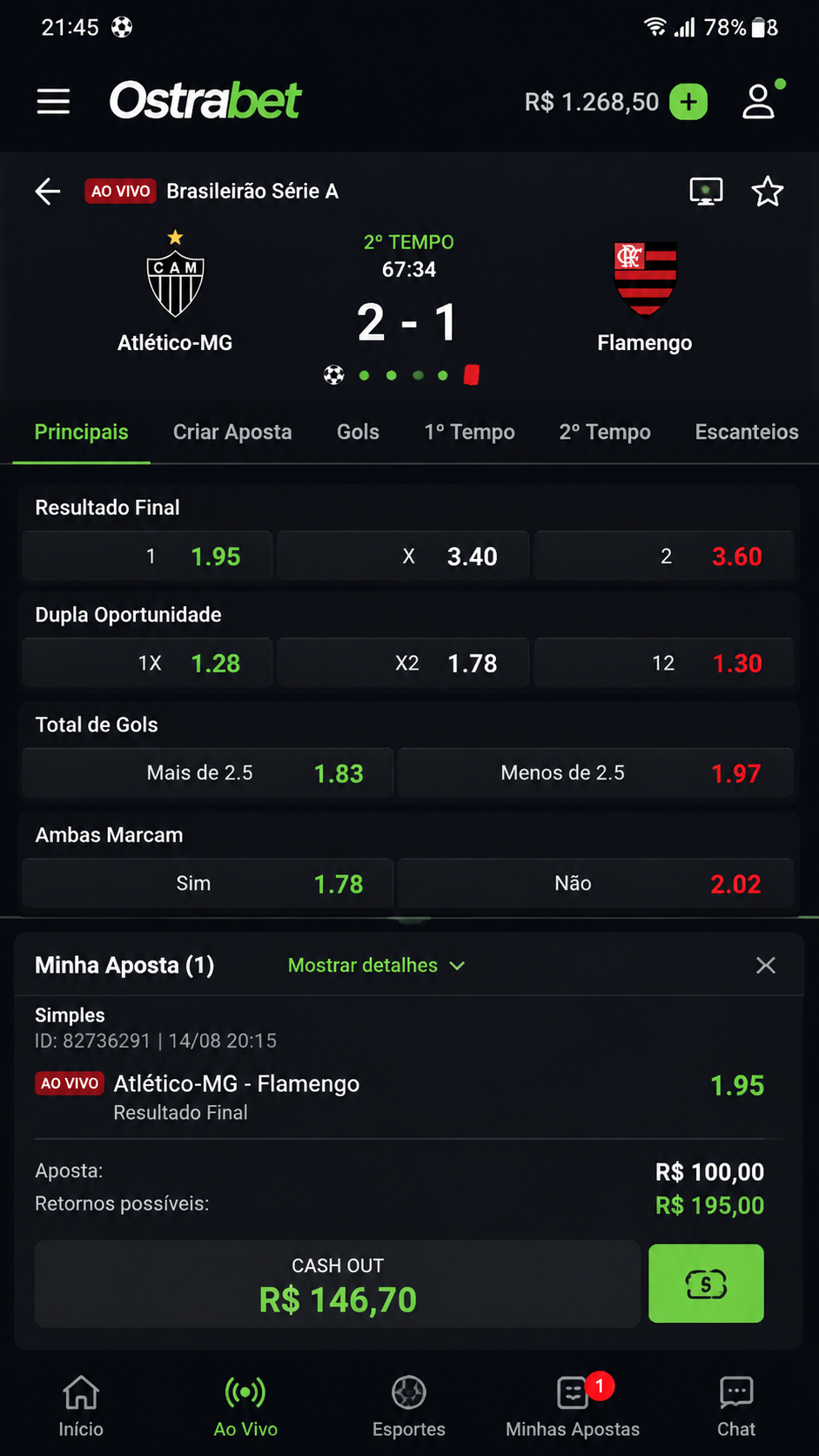 Ostrabet screenshot