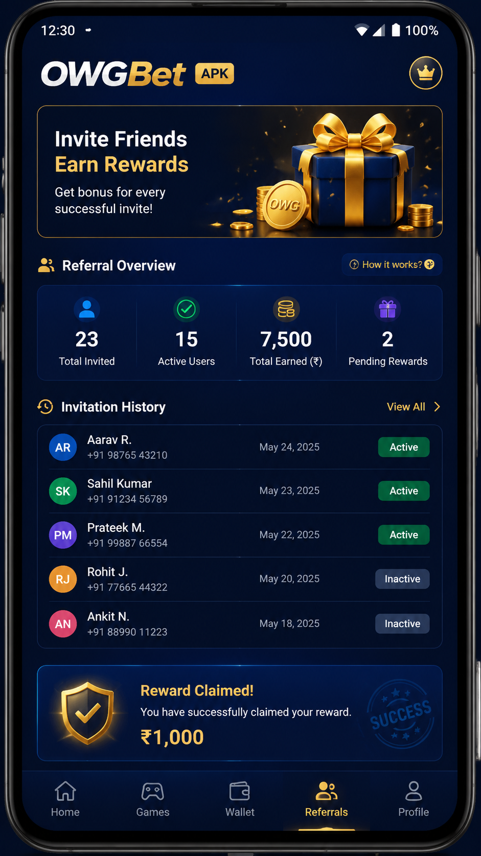 OWGBet screenshot