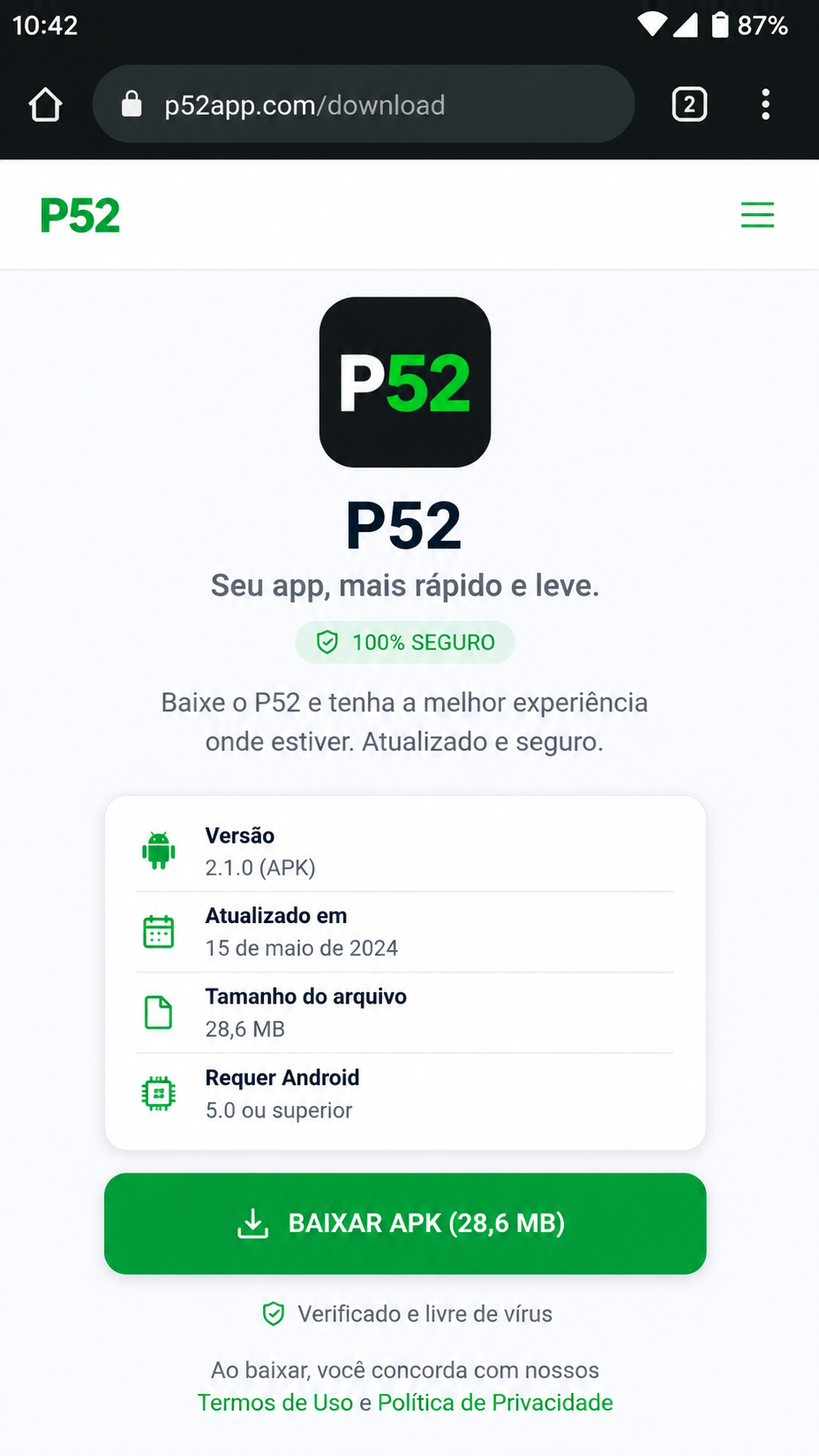 p52 screenshot