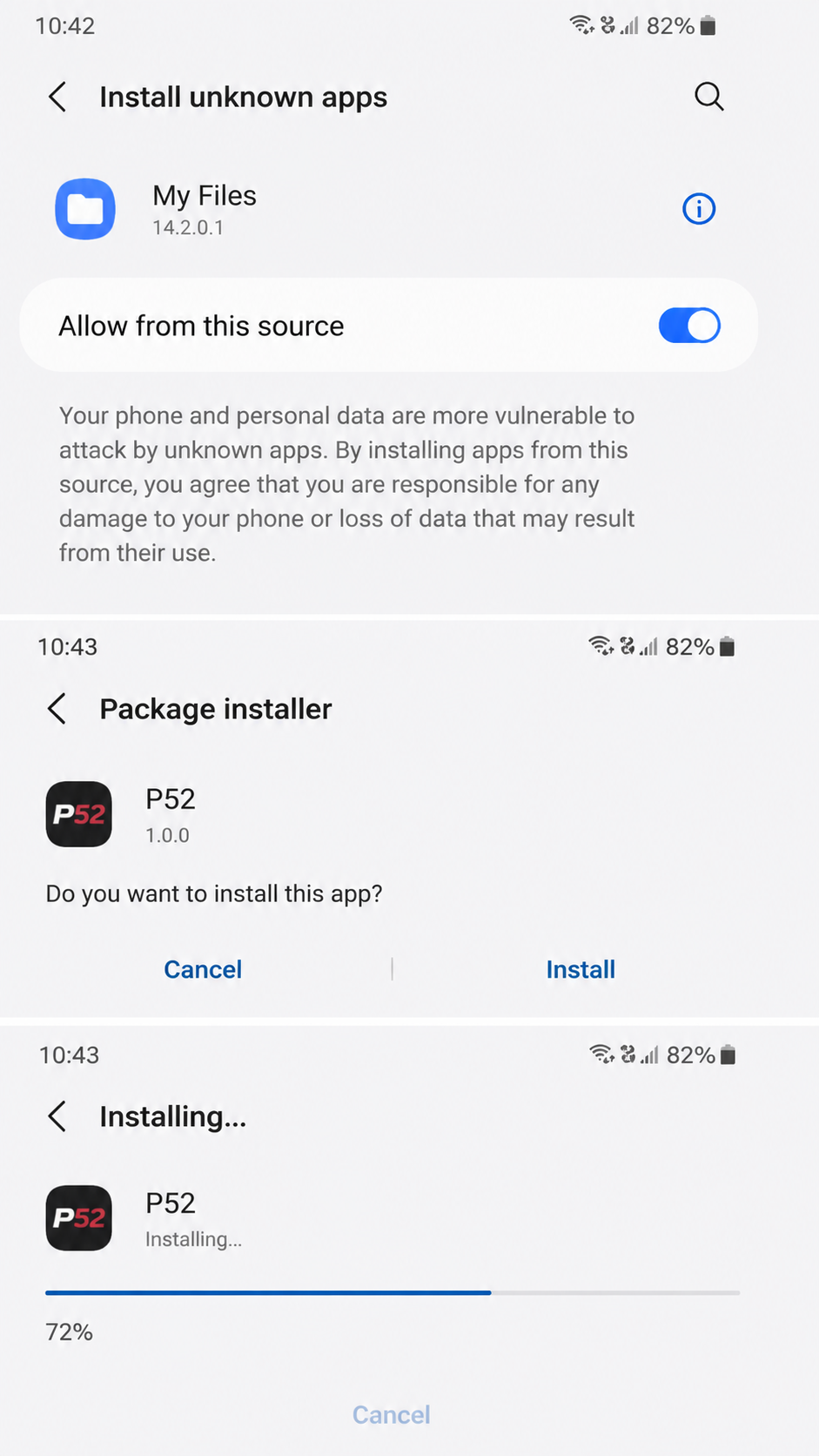 p52 screenshot