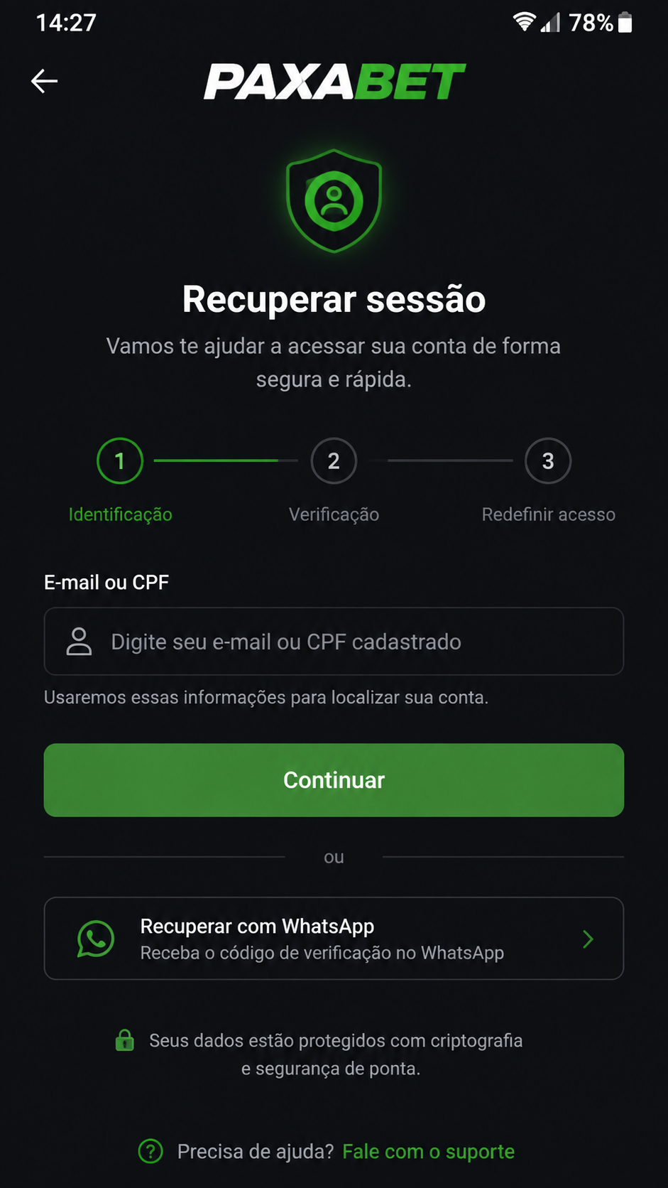 Paxabet screenshot