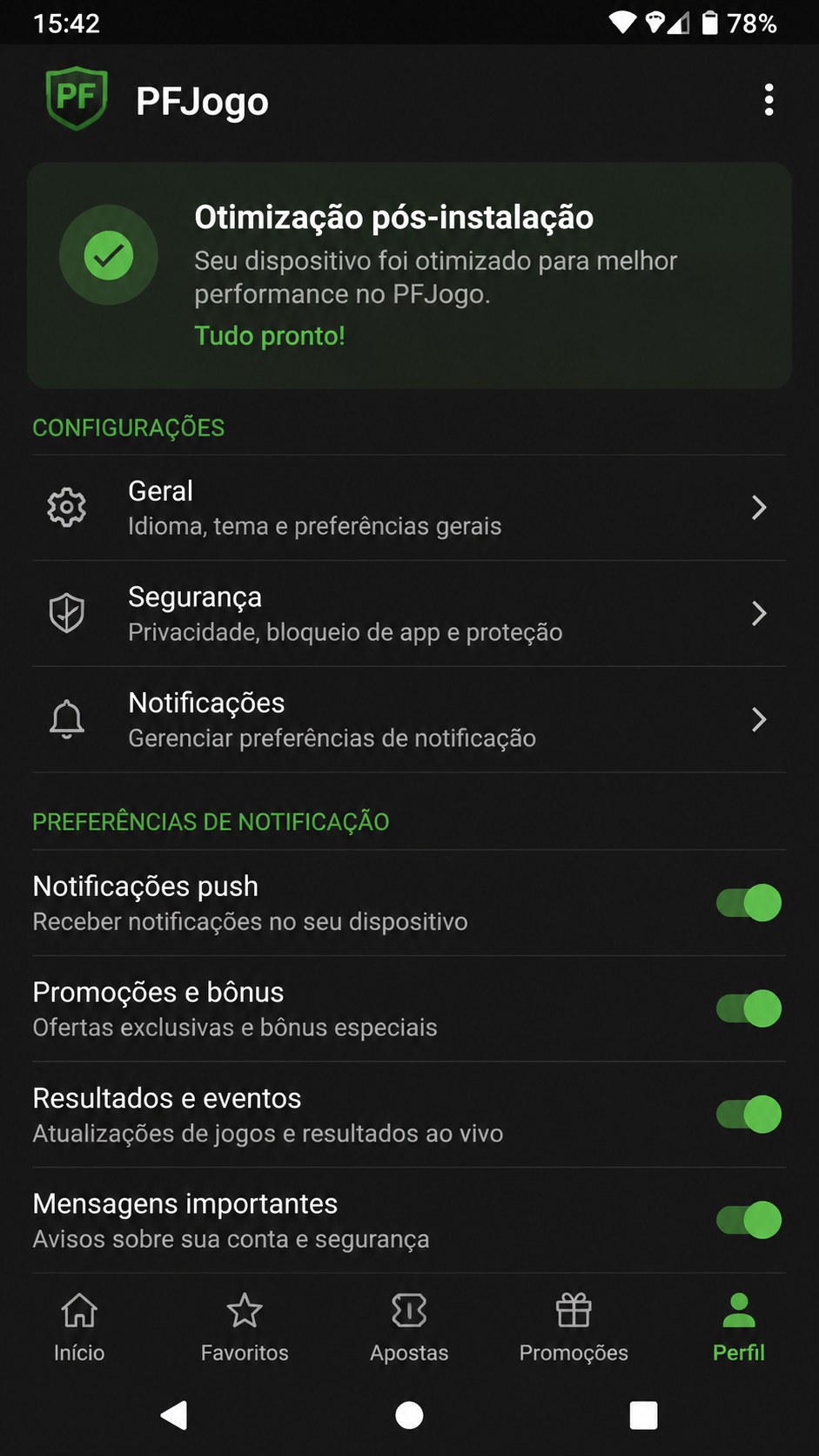 PFJogo screenshot