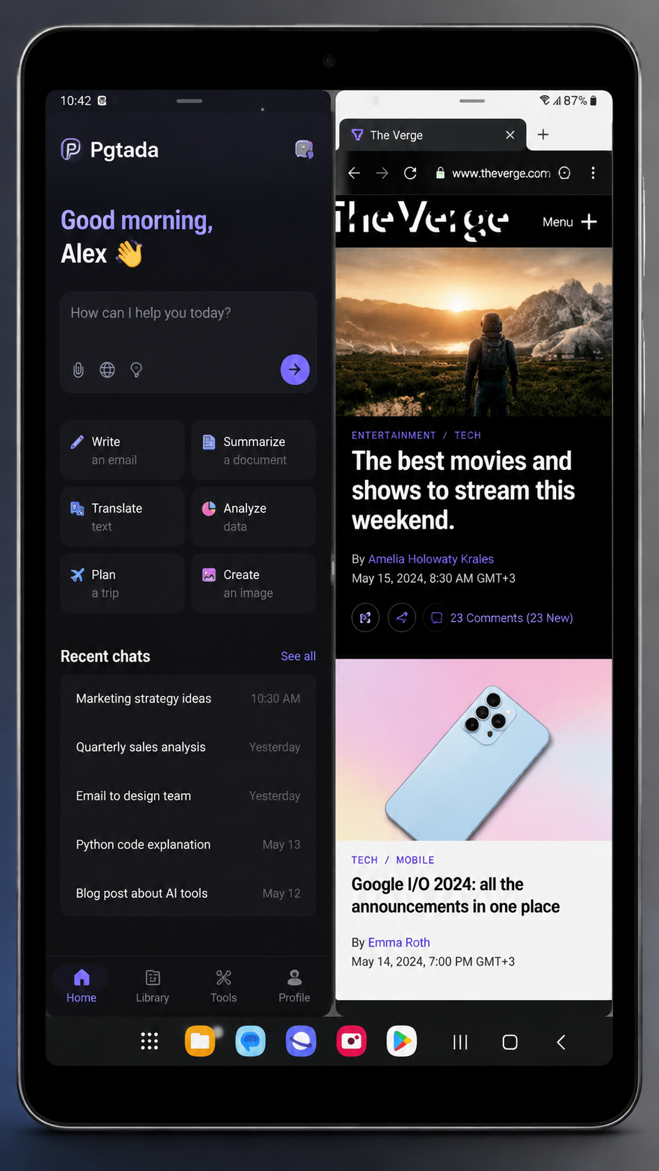Pgtada screenshot