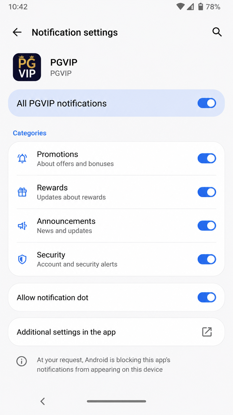 pgvip screenshot